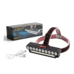 Lampara Linterna Minero Recargable Con Cable De Carga De Batería USB Envió Gratis - Imagen 3