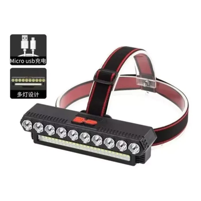 Lampara Linterna Minero Recargable Con Cable De Carga De Batería USB Envió Gratis - Imagen 4