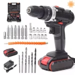 Taladro Rotomartillo Impacto Con 25 Configuraciones De Torque 2 Bateria Envió Gratis