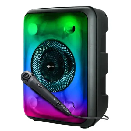 Bocina Con Micrófono Cosmic Select Sound Luces Led Envió Gratis