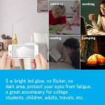 Lámpara De Escritorio Led Con Cuello Flexible De Cisne Envio Gratis - Imagen 5