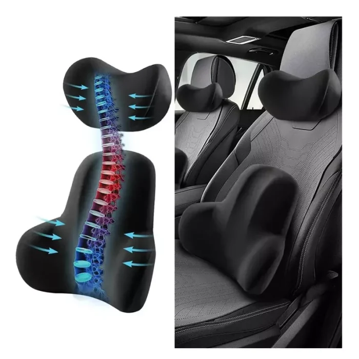 Almohada De Soporte Cuello Y Lumbar Coche Envió Gratis - Imagen 1