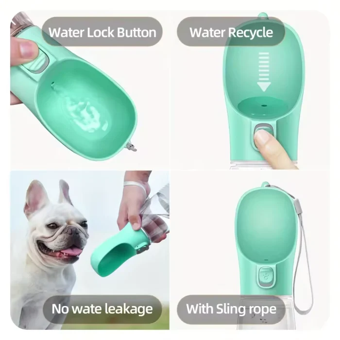 Botella Bebedero Portátil Para Mascotas A Prueba De Fugas Envió Gratis - Imagen 6