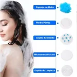 Cepillo Masajeador De Ducha 5 En 1 Inalámbrico Exfoliante Envió Gratis - Imagen 2