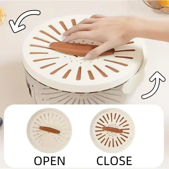 Cesta Escurridora De Limpieza De Frutas Y Verduras Con Tapa Envió Gratis - Imagen 3