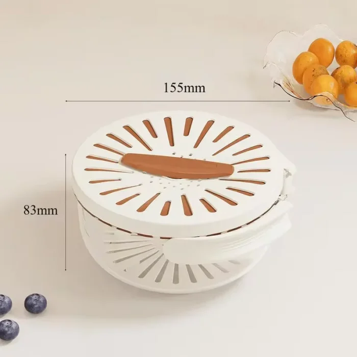 Cesta Escurridora De Limpieza De Frutas Y Verduras Con Tapa Envió Gratis - Imagen 2