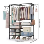 Closet Perchero Zapatera Doble Portátil Resistente Envió Gratis - Imagen 3