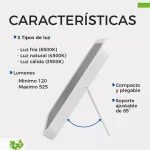 Espejo Para Maquillaje Led Táctil Con Luz Ajustable Portátil Envió Gratis - Imagen 4