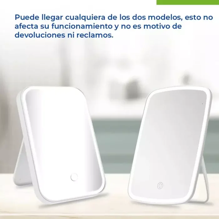 Espejo Para Maquillaje Led Táctil Con Luz Ajustable Portátil Envió Gratis - Imagen 6