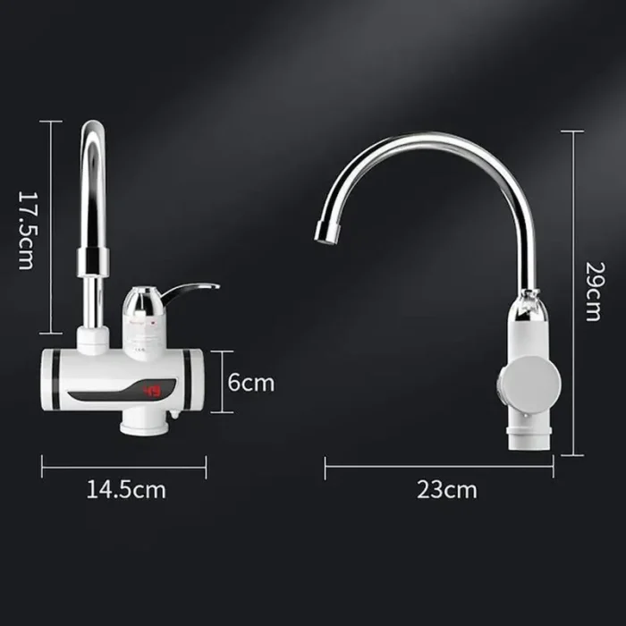 Grifo Eléctrico Con Calentador De Agua Rotación De 360° Envió Gratis - Imagen 2