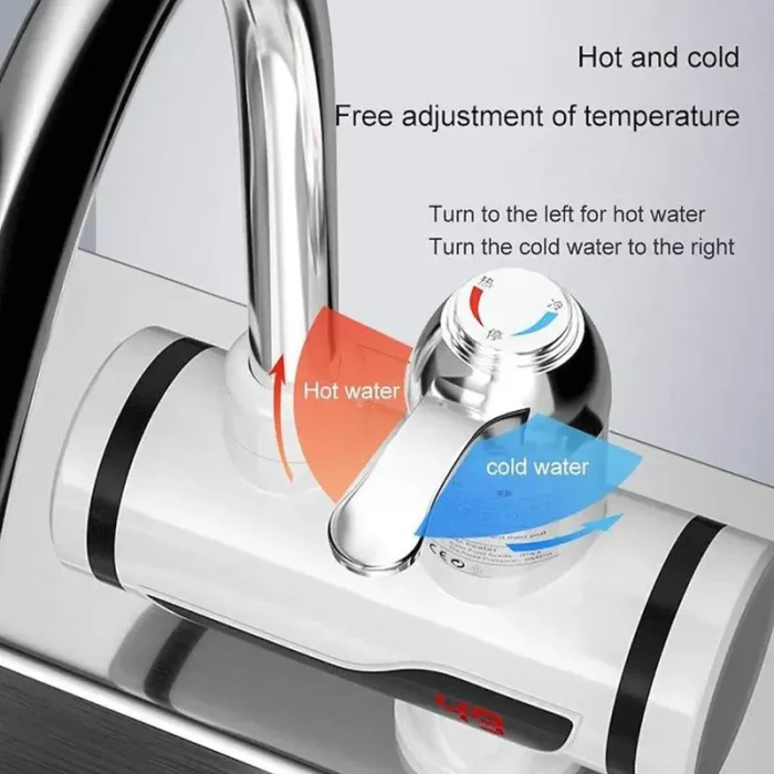 Grifo Eléctrico Con Calentador De Agua Rotación De 360° Envió Gratis - Imagen 3