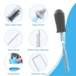 Kit De Limpieza Para Biberon Con Base Armable Portátil Envió Gratis - Imagen 5