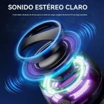 Mini Bocina Bluetooth Portátil Magnético Con Luz RGB Envió Gratis - Imagen 4