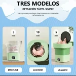 Mini Lavadora Plegable 8l Portátil Con Centrifugado Envió Gratis - Imagen 3