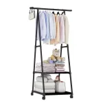 Perchero De Ropa Rack Triangular 2 Niveles Rodante Envió Gratis - Imagen 3