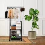 Perchero De Ropa Rack Triangular 2 Niveles Rodante Envió Gratis - Imagen 5