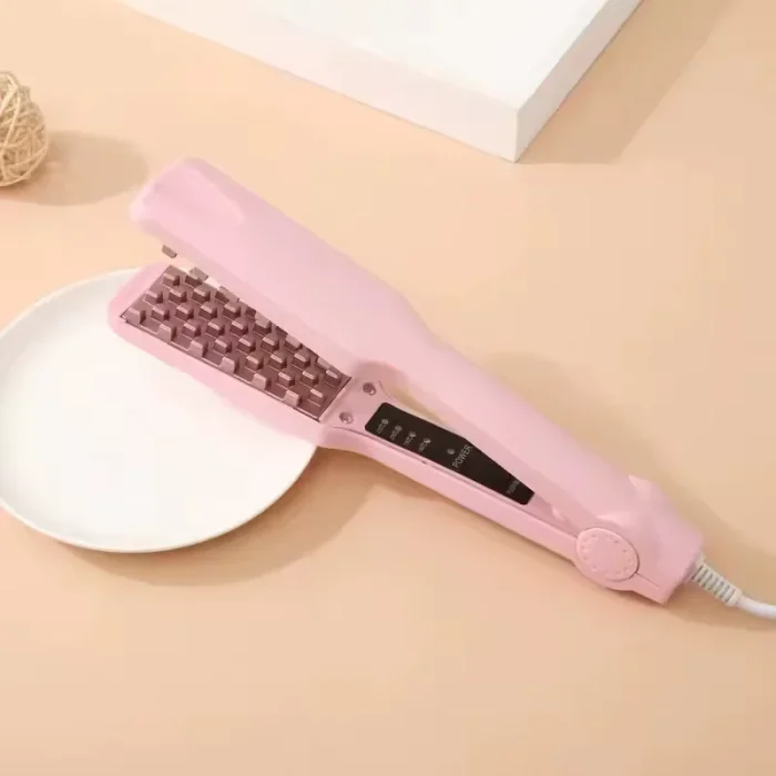 Plancha Rizadora Corrugada De Pelo Con Rejilla 3D Envió Gratis - Imagen 4