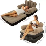 Sillón Inflable Sofá Cama Plegable Multifuncional Tipo Puf Envió Gratis - Imagen 3