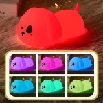 Lámpara Perrito Mesita De Noche Con Luz Nocturna Para Niños Envió Gratis - Imagen 3