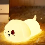 Lámpara Perrito Mesita De Noche Con Luz Nocturna Para Niños Envió Gratis - Imagen 2