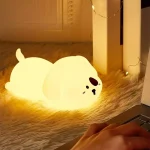 Lámpara Perrito Mesita De Noche Con Luz Nocturna Para Niños Envió Gratis - Imagen 5
