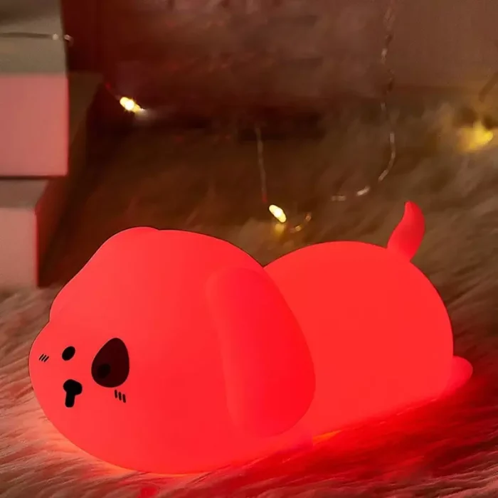 Lámpara Perrito Mesita De Noche Con Luz Nocturna Para Niños Envió Gratis - Imagen 4