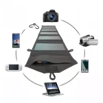 Mochila Cargador Plegable Panel Solar 12w Portátil Envió Gratis