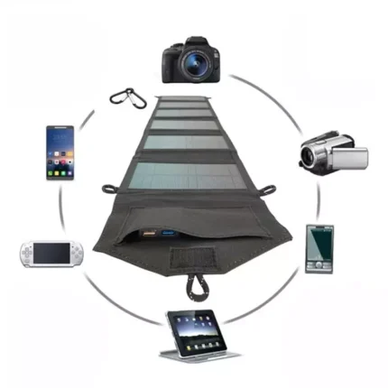 Mochila Cargador Plegable Panel Solar 12w Portátil Envió Gratis