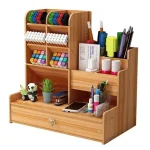 Organizador De Escritorio Portalápices Con Cajón Envió Gratis