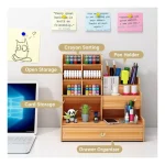 Organizador De Escritorio Portalápices Con Cajón Envió Gratis - Imagen 3