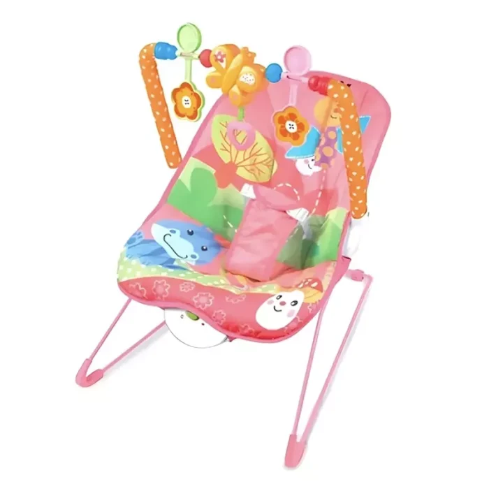 Silla Mecedora Ergonómica De Bebe Interactiva Rosa Envió Gratis - Imagen 1