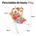 Silla Mecedora Ergonómica De Bebe Interactiva Rosa Envió Gratis - Imagen 2